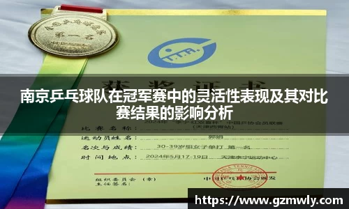 南京乒乓球队在冠军赛中的灵活性表现及其对比赛结果的影响分析